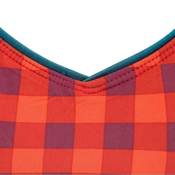 Marc By Marc Jacobs Red and Blue Checkered One Piece Swimsuit - Picture 5 of 15